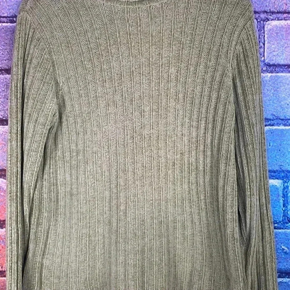 Crew Sweater Turtle Neck Large Pullover Women's Knit Size Sleeve Green - Picture 7 of 7